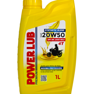 ACEITE 4T 20W50 SN JASO MA2 SYNTETIC BLEND POWER LUB