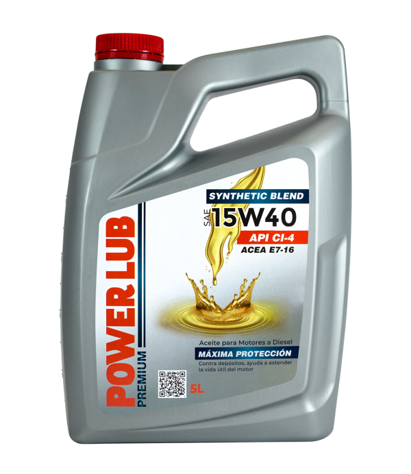 ACEITE 15W40 CI 4 ACEA E7 16 SYNTETIC BLEND POWER LUB