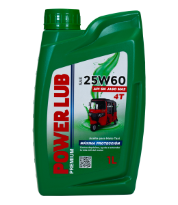 ACEITE 4T 25W60 SN JASO MA2 MOTO TAXI POWER LUB