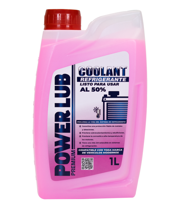 COOLANT REFRIGERANTE ROSADO 50% POWER LUB